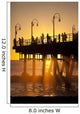 Santa Monica Pier At Sunset, Los Angeles, California Wall Mural