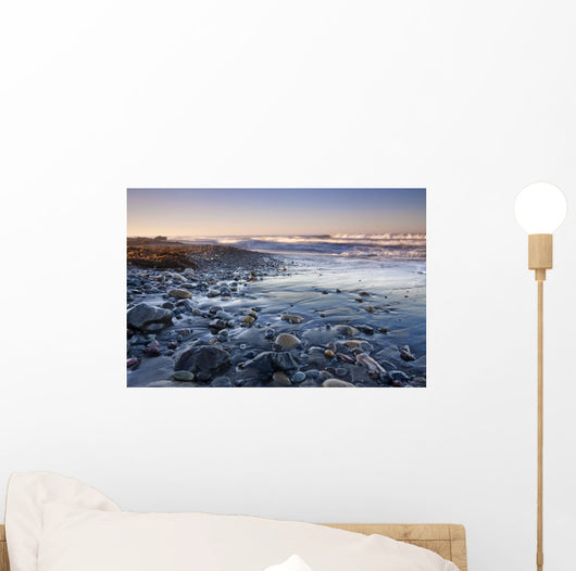 Sunrise On San Simeon Beach, California Wall Mural