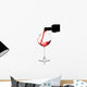 red wine pouring down from a wine bottle Wall Decal