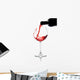 red wine pouring down from a wine bottle Wall Decal