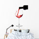 red wine pouring down from a wine bottle Wall Decal