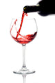 red wine pouring down from a wine bottle Wall Decal