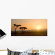 Tramonto Con Alberi Di Wall Decal