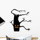Spooky Black Halloween Tree Wall Decal