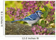 Blue Jay In Backyard Garden In Autumn, Nova Scotia Wall Mural