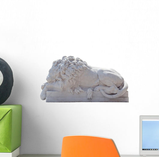 Gate Guardian Sleeping Lion Wall Decal
