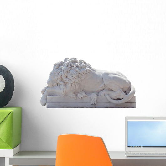 Gate Guardian Sleeping Lion Wall Decal