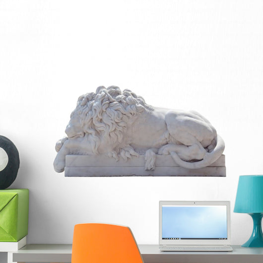 Gate Guardian Sleeping Lion Wall Decal