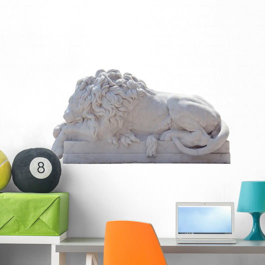 Gate Guardian Sleeping Lion Wall Decal