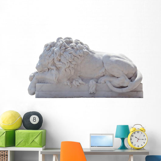 Gate Guardian Sleeping Lion Wall Decal