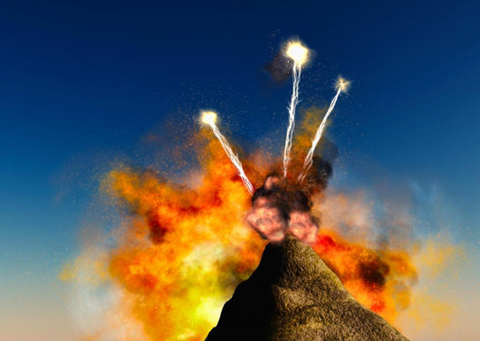 Young Volcano Being Born