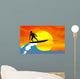 Surfer Silhouette Wall Decal