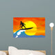 Surfer Silhouette Wall Decal