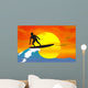 Surfer Silhouette Wall Decal