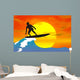 Surfer Silhouette Wall Decal