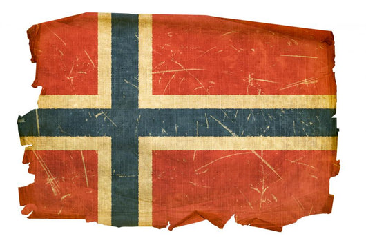 Grunge Norwegian Flag Wall Decal