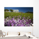 Phlox Flowers Growing Along Roadside, Clinton, Prince Edward Island Wall Mural