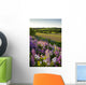 Lupins And Phlox Flowers, Clinton, Prince Edward Island Wall Mural
