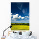 Dramatic Cumulus Clouds Over Canola Field Wall Mural
