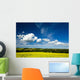 Dramatic Cumulus Clouds Over Canola Field Wall Mural