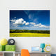 Dramatic Cumulus Clouds Over Canola Field Wall Mural
