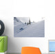 Skier Shredding Powder Below Nak Peak Wall Mural