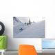 Skier Shredding Powder Below Nak Peak Wall Mural