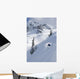 Skier Hitting Powder Below Nak Peak Wall Mural