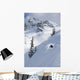 Skier Hitting Powder Below Nak Peak Wall Mural
