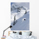 Skier Hitting Powder Below Nak Peak Wall Mural