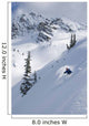 Skier Hitting Powder Below Nak Peak Wall Mural
