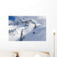 Skier Shredding Powder Below Nak Peak Wall Mural