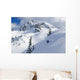 Skier Shredding Powder Below Nak Peak Wall Mural