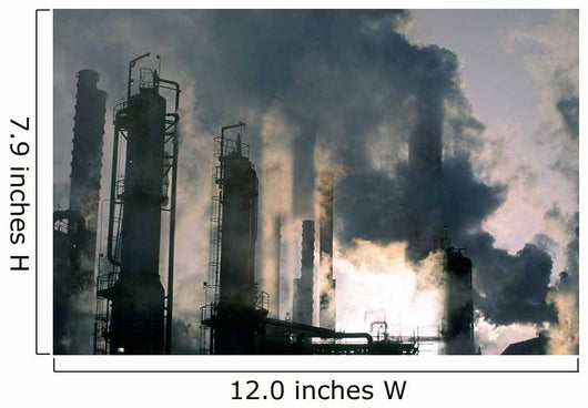 Oil Refinery, Pollution Wall Mural