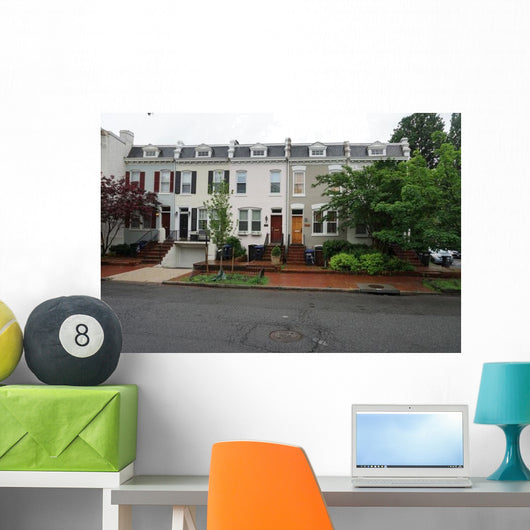 Georgetown Dc Washington Houses Wall Decal