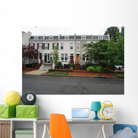 Georgetown Dc Washington Houses Wall Decal