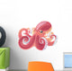 Aquatic Maritime Pink Octopus Wall Decal