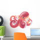 Aquatic Maritime Pink Octopus Wall Decal
