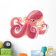 Aquatic Maritime Pink Octopus Wall Decal