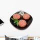 Raw Hamburger Patties Wall Decal
