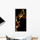 Fiery Basketball Slam Dunk Wall Mural