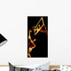 Fiery Basketball Slam Dunk Wall Mural