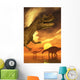Dinosaur Sunset Wall Mural