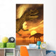 Dinosaur Sunset Wall Mural
