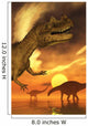 Dinosaur Sunset Wall Mural