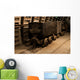 Old coal carts Wall Mural
