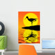 silhouette Wall Mural