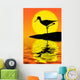 silhouette Wall Mural