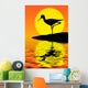 silhouette Wall Mural