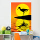 silhouette Wall Mural